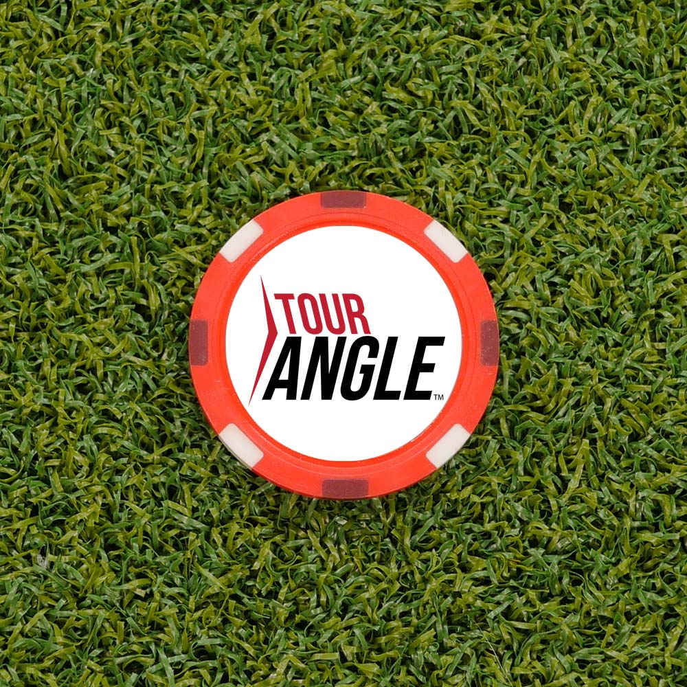 TourAngle Ball Marker - poker chip size - pack of two