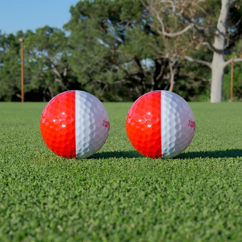 TourAngle 360 Golf Ball Putting Aiming Aid - set of two balls